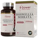 GH Weihrauchkapseln 2000mg | Indischer Weihrauch 5:1 Extrakt | 120 Vegetarische Boswellia Serrata Kapseln für Die Gelenke | Hergestellt in ISO-Zertifizierten Betrieben | Gentechnik- & Glutenfrei