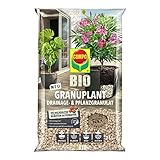 COMPO BIO GRANUPLANT Drainage- und Pflanzgranulat, Zur Verwendung mit Blumenerde, Ideale Alternative zu Blähton, 25 L