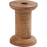 Creativ 100263 Holzspule, 30 mm Kern, Lochgröße 10 mm, Spulengröße: 70 mm, braun, 10 Stück