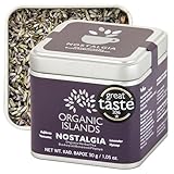 Organic Islands Kräuterteeblätter - Nostalgia zuckerfreier entkoffeinierter Tee - Natürliche Mischung aus Lavendelblüten, Teeblättern und Ysopblüten aus Naxos, Griechenland 30g