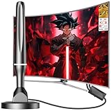DVBT2 Antenne, DVB-T/DVB-T2-Antenne, Stärkere Stabantenne für digitales Fernsehen/Digital TV/DAB Radio/DVB-T2 Tuner Stick, Maximale Signalqualität - Mit Magnetfuß 3m Kabel - BV17418