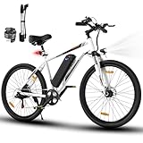 ELEKGO E Bike Elektrofahrrad, 26 Zoll, Elektrisches Mountainbike, 36V 12Ah Abnehmbarer Lithium-Akku, 250W Motor, 7-Gang-Elektrofahrrad, Reichweite 35-90KM