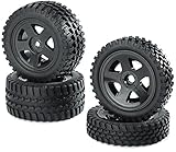 Carson 500900027 - 1:10 Reifen/Felgen-Set All Terrain, Modellbauzubehör, schwarz