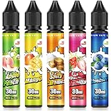 DBL E Zigarette Liquid ohne Nikotin, 5X30 ml E Liquid Aroma,...