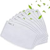 100 Stück Aktivkohle PM2.5 Filterpapier 5 Schichten Ersatz...
