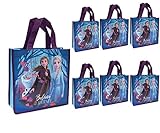 Disney 8-Pack Frozen Anna Elsa 10-inch Reusable Tote/Party Favor Treat Bags