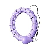 KCHYCV Heim-Fitnessgeräte, intelligenter Hula-Ring for Abnehmen, Abnehmbarer Sport-Fitness-Hula-Hoop-Ring mit automatisch drehendem Gymnastikball (Color : Purple)