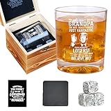 Whiskeyglas für Opa, Aufschrift 'You Are A Great Grandpa', Weihnachtsgeschenke, beste Opa-Geschenke, gute Geschenke für Opas, coole Opa-Geschenke von Enkelkindern, lustige Opa-Geschenke