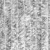 Moritz Flauschvorhang aus Chenille 118 x 230 cm grau Weiss Türvorhang als Fliegenschutz Insektenschutz für Camping Wohnwagen