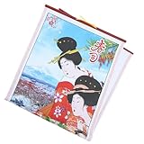 NOLITOY Chinesischer Wandkalender Pferdejahr Hochauflösender Imitation Rattan Hängender Lunar Kalender Traditionelle Neujahrsdekoration Feines Druckdesign Geschenkidee für Familie und