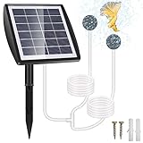 GuKKK Solar Sauerstoffpumpe, 2W Solar Teichbelüfter mit...