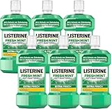 LISTERINE Fresh Mint (6 x 600 ml), antibakterielle...