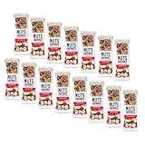 Walnüsse und Beeren | Riegel Bio Trockenfrüchte Cashewnüsse Rosinen | Snacks Haferflocken und Goji-Beeren | Snack Nüsse | Snack Protein - 15 Riegel