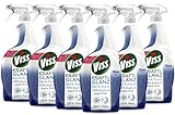 Viss VISS Reinigungsspray Bad & Dusche für strahlenden Glanz 100% kraftvoll gegen Kalk 6 x 750 ml,