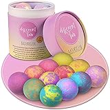 Badekugeln Set [12 Stück] – Badebomben Geschenkset handgefertigt – Bath Bomb Valentinstag Geburtstag