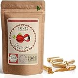 SPINTZ® 320 Stk. Bio Guarana Kapseln - hochdosierte Bio Guarana Tabletten - 3000mg Guarana Pulver je Tagesdosis - natürliche Guarana Koffeintabletten hochdosiert - Vegan - plastikfrei verpackt