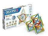 Geomag Classic Supercolor Paneele aus Recyceltem Kunststoff 93, Magnetische Konstruktionen, Stäbe und Farbige Paneele, 93-teilige Packung, 100% Recycelter Kunststoff