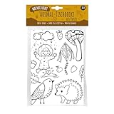 Papier-Tischdecke zum Ausmalen, Motiv-Herbst, XXL Maldecke mit herbstlichen Motiven, kreative Kinderbeschäftigung, tolle Alternative zu Malbuch, Herbst Basteln Kinder, Mal Mich Bunt