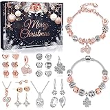 iZoeL Adventskalender Schmuck 2025 Frauen Teenager Mädchen Schmuckkalender Adventskalender Schmuck Weihnachtskalender 24 tolle Damen Schmuckkalender wie Halskette Ringe Ohrringe Armband DIY