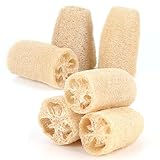 6 Stücke Luffa Schwamm Natürliche, Natürliche Luffa Peeling Biologisch abbaubare LuffSchwämme für Körperpflege, Dusche, Küche Scrubber und Luffa Seife