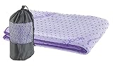 PEARL Sports Yogahandtuch mit Noppen:...