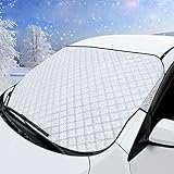 KEELYY Frontscheibenabdeckung Scheibenabdeckung Auto Winter Frostabdeckung Sonnenschutz Auto Frontscheib Autoscheibenabdeckung Winschutzscheiben Abdeckung Groß, 150 x 100cm