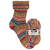 Opal - Opal Nach Hundertwasser Auflage 4054-668 (425m) 4-Lagig Langlebig Socke Garn - 1x100g