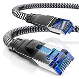 CSL - 10m Netzwerkkabel CAT 8 - LAN Kabel Patchkabel -...