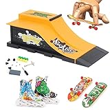 Aolieh Finger Skateboard und Rampe Zubehör Set-Fingerboard Skate Park Spielzeug Set-DIY Finger Skate Boarding Ultimate Sport Training Requisiten Spielzeug für Kinder