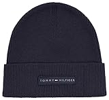 Tommy Hilfiger Herren Strickmütze Skyline Wintermütze, Blau (Space Blue), Onesize