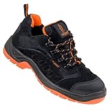 Arbeitsschuhe Sicherheitsschuhe URGENT 210 S1, Schwarz / Orange, 44 EU