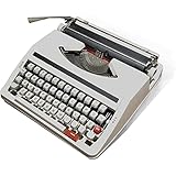 Elektrische Schreibmaschine mit Korrektur,Mini Schreibmaschine Modell,Englische Schreibmaschine,Für Notizen Briefe Oder Kreatives Schreiben, Literarische Retro-sammlung,White
