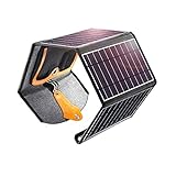 JJEEHOYM Faltbare Solarpanel -Batterieladegerät - 14W Usb -Ausgangsgeräte Tragbares Wasserdichtes Camping -Reise -Ladegerät Für Tablet -Gps -Telefon