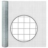 VOSS.farming 10m x 100cm Volierendraht Wühlmausgitter Maschendraht Drahtgeflecht Drahtzaun verzinkt, 12,7x12,7x0,65mm