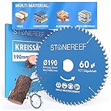Sägeblatt 190x30 - Kreissägeblatt [inkl. Adapter auf...