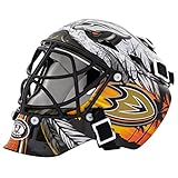 Franklin Sports Eishockey-Sammelartikel Torwart-Helm Mini, Design: Logo Einer NHL-Mannschaft, Unisex, 7784F15, weiß, Einheitsgröße