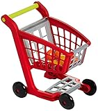 Ecoiffier – Einkaufswagen für Kinder – ideal für Kaufladen und Supermarkt, mit Spiellebensmittel, auch als Lauflernwagen, für Kinder ab 18 Monaten