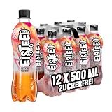 Rauch Eistee Zero Peach | Erfrischender Eistee mit Pfirsich Geschmack | Ideal für Tee-Trinker & Durstlöscher | Zuckerfrei & kalorienarm | Aus Schwarztee und Hagebutte | 12x 500ml PET Flasche