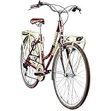 Galano Hollandrad 700c Damenfahrrad Citybike Damenrad 28' Caledonia Fahrrad (rot, 48 cm)