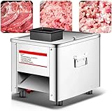 Elektrischer Fleischschneider, 850 W, kommerzieller Schneider und Zerkleinerer für Huhn, Fisch, Rindfleisch und Gemüse