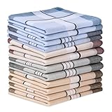 Aomig Taschentücher Herren, 12 Stück Baumwolle...