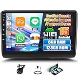 Android 15, 6G+128G 8-Kern GOHHDL Autoradio für FIAT Ducato/Citroën Jumper/Peugeot Boxer 2010 Carplay Android Auto, 9 Zoll Bildschirm mit Bluetooth GPS WiFi FM/RDS HiFi EQ DSP SWC Rückfahrkamera