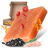 Salzstein Grill XL mit Geschenkverpackung - BBQ Grillstein aus Himalaya Salz für intensiven Geschmack - Salz Geschenkidee für Männer - Kristallsalz Mehrfach wiederverwendbar & einfach zu reinigen