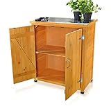 Melko Gartenschrank/Geräteschrank mit 2 Türen 75 cm × 40 cm × 90 cm (B x L x H)