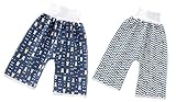 EOZY 2 Stück Baby Windelrockshorts Trainingswindelhose Trainingshose Windelhose Lernhose Kinder Shorts Töpfchen Set-2 4-8 Jahre