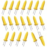 20 PCS Maiskolbenspieße,BBQ Mais Halter, Edelstahl Maiskolben Twin Prong Maiskolbenhalter, Maiskolbenhalter Mais Picks für Maiskolben Grillzubehör Corn Holders Schaschlikspieße Fruit Forks