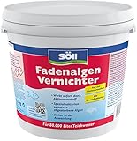 Söll 80589 FadenalgenVernichter mit Aktivsauerstoff 2,5 kg - Fadenalgenentferner mit Sofortwirkung, Spezialbakterien zersetzen abgestorbene Algen in Teichen