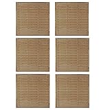6er Set Lamellenzaun 'Hamburg' 180x180 cm – Sichtschutzzaun aus druckimprägniertem Kiefer/Fichte, Holzzaun Zaunfelder für Garten Terrasse Balkon, blickdicht 'Hamburg'