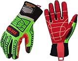 Seibertron HIGH-VIS HDC5 Schnittschutzklasse 5 Deckhand Schlagfestes Arbeitshandschuhe Montagehandschuhe Öl und Gas Sicherheit Handschuhe Dornensichere und Stichfeste Gartenhandschuhe L