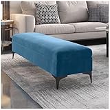 Hochwertige Samt-Aufbewahrungsbank, gepolstertes Ende der Betttruhe, kein Zusammenbau erforderlich, stilvoller Schlafzimmer-Organizer, 61 x 40,6 x 40,6 cm, perfekt für Wohnzimmer und Eingangsbereich